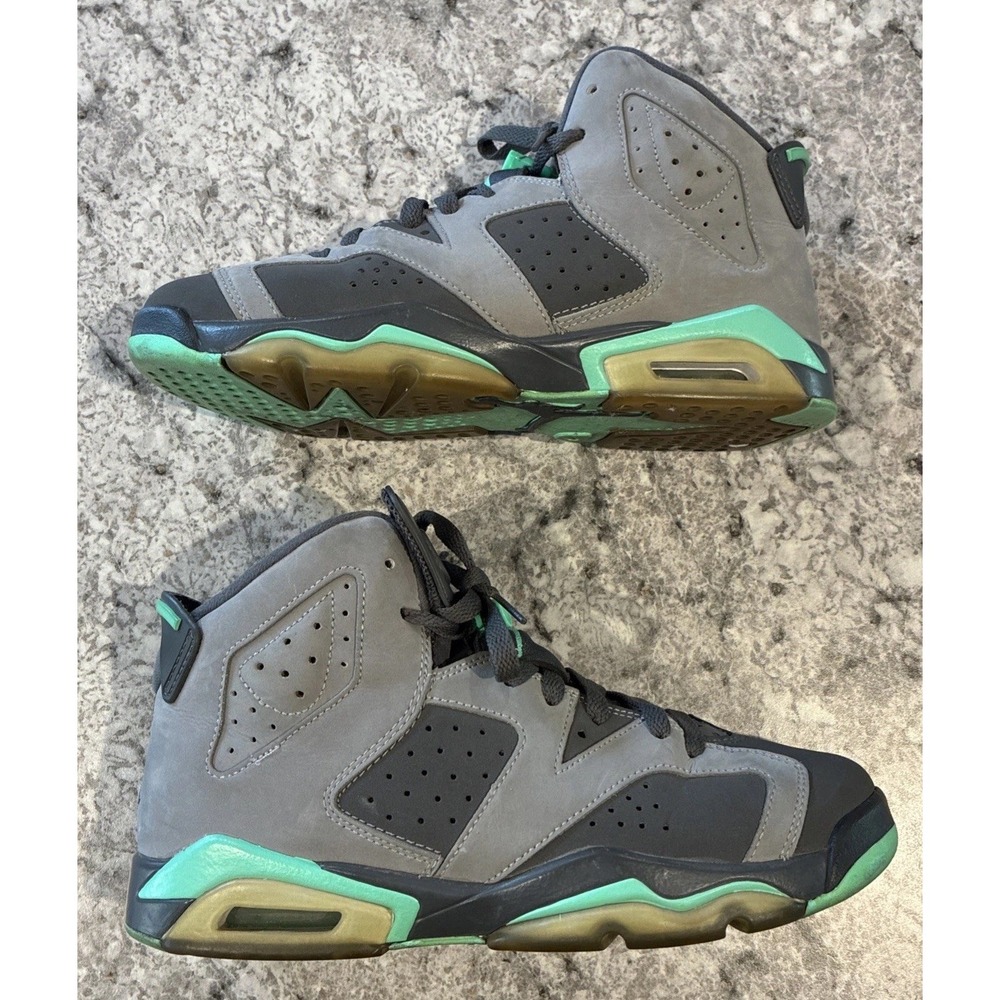 Air Jordan 6 GS "Green Glow 2016" Women's 8.5, 7Y Sneakers 543390-005